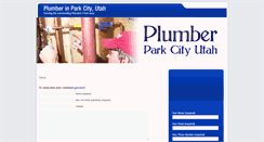 Desktop Screenshot of plumberparkcityutah.com
