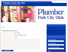 Tablet Screenshot of plumberparkcityutah.com